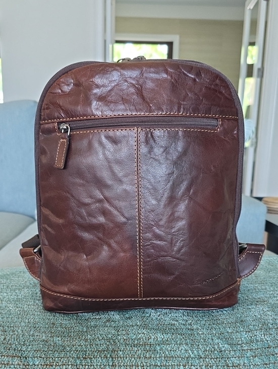 Jack Georges Handbags - Jack Georges Small Brown Leather Backpack — Women